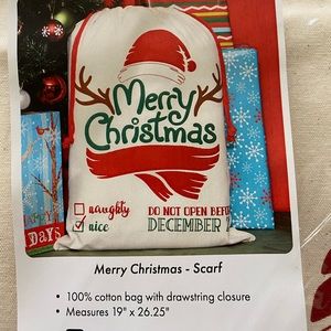 Seasonal Christmas Canvas Gift Bags